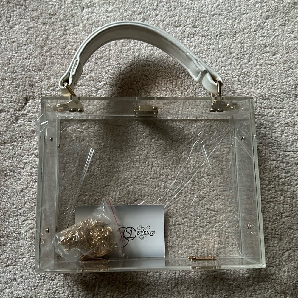 Clear evening bag - brand new